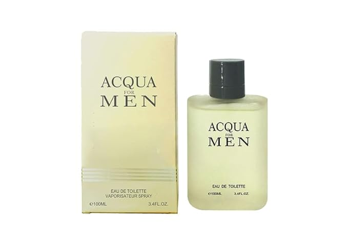 Aqcua Cologne for Men 3.4oz/100ml Eau de toilette, Fragrance for Men