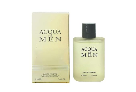Aqcua Cologne for Men 3.4oz/100ml Eau de toilette, Fragrance for Men