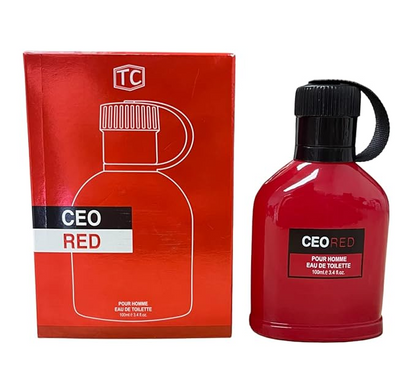 Ceo Red Pour Homme Cologne for men (Inspired by Hugoo Boss) 3.4oz/100ml, Natural Spray, Long Lasting