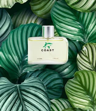 Coast Green Cologne for Men 3.4oz/100ml Eau de Toilette, Natural Spray