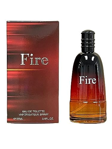 Fire Cologne for Men 3.4oz/100ml eau de toilette, Fragrance for Men