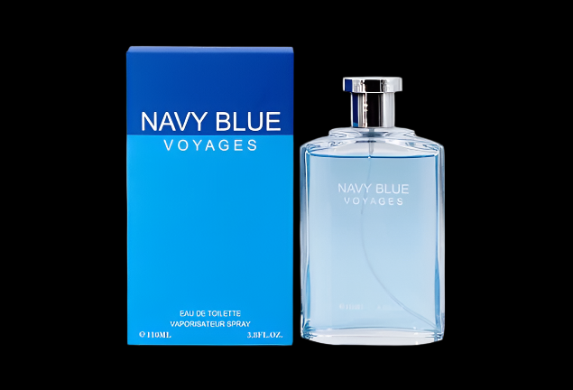 Navy Blue Voyage Cologne for Men 3.4oz/100ml Eau de Toilette, Fragrance for Men