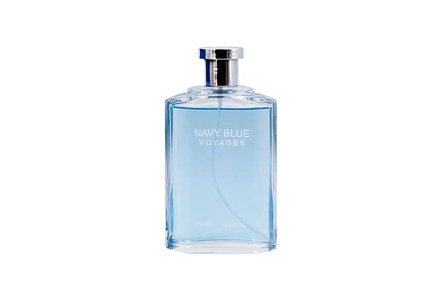 Navy Blue Voyage Cologne for Men 3.4oz/100ml Eau de Toilette, Fragrance for Men