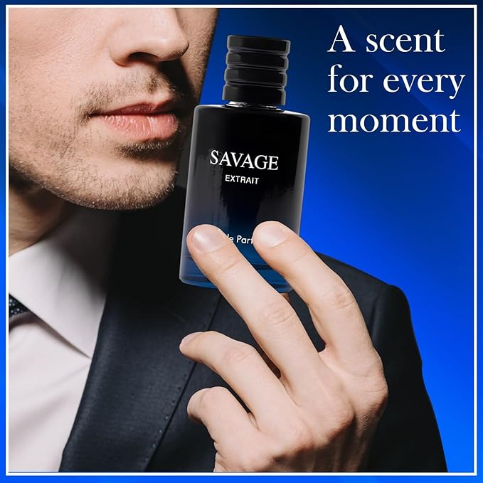 Savage Extrait Perfume for Men 3.4oz/100ml, Eau de Parfum, Natural Spray