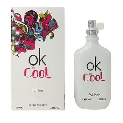 Ok So Cool Perfume for Women 3.4oz/100ml, Eau de Toilette, Natural Spray