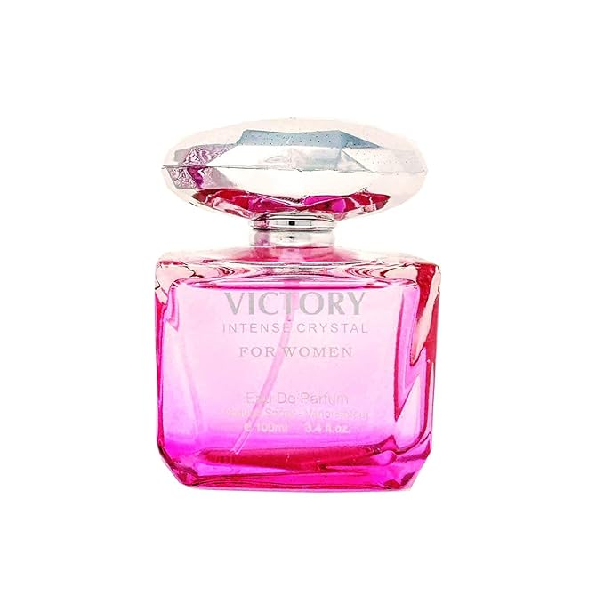 Victory Intense Crystal Perfume for Women 3.4oz/100ml (Inspired by Bright Crystal) Eau De Parfum, Natural Spray