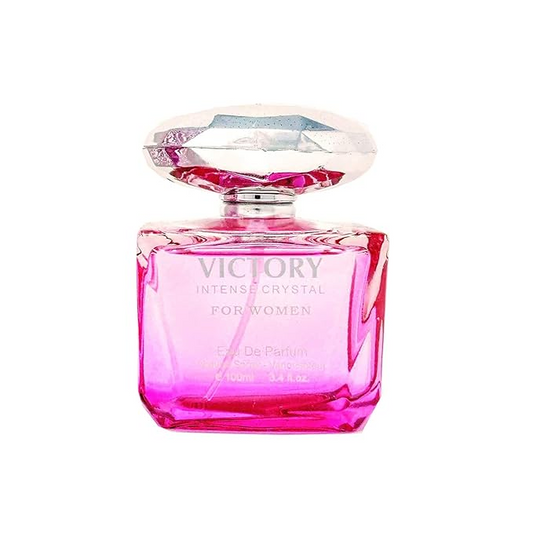 Victory Intense Crystal Perfume for Women 3.4oz/100ml (Inspired by Bright Crystal) Eau De Parfum, Natural Spray